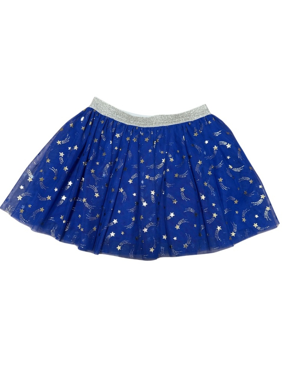 OshKosh B'gosh Royal Blue Tulle Skirt with Gold Stars Size 4T